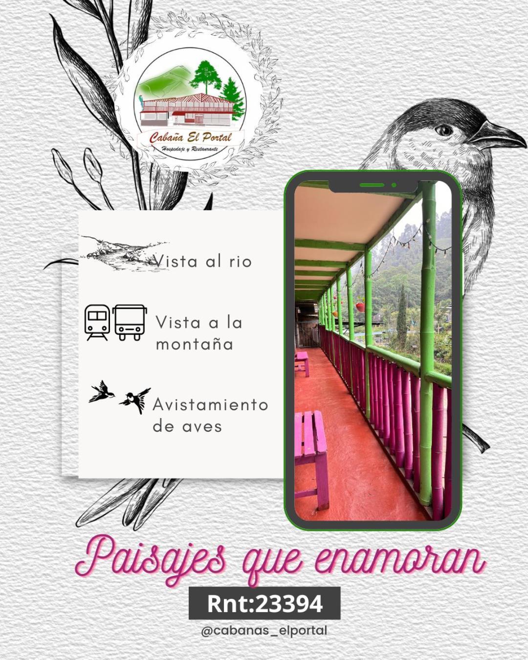 Cabanas El Portal Santa Rosa de Cabal Kültér fotó